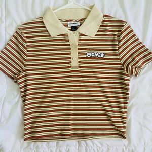 Monet Crop Polo Shirt